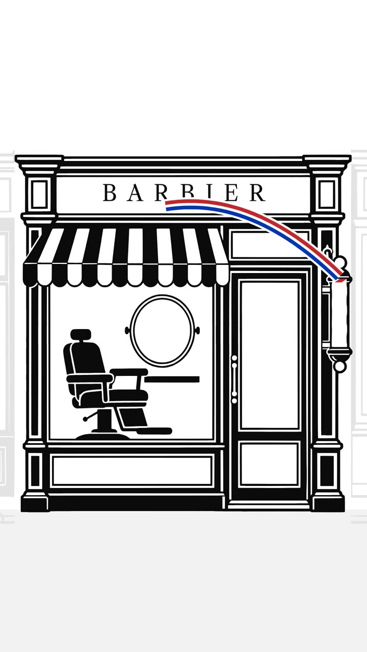 Style vectoriel noir et blanc : la pub Lucien Barbier